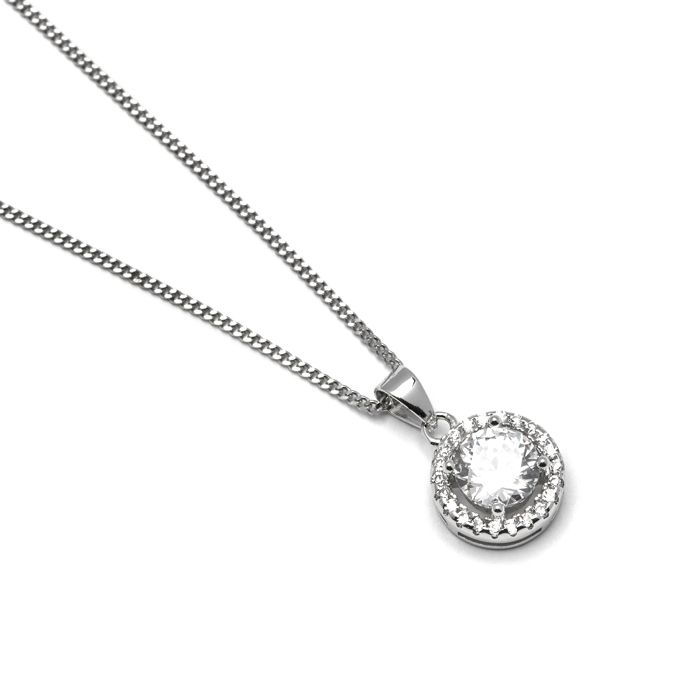 Necklace - Legendary Stones - 925 Sterling Silver - Zirconia - One Size - Woman