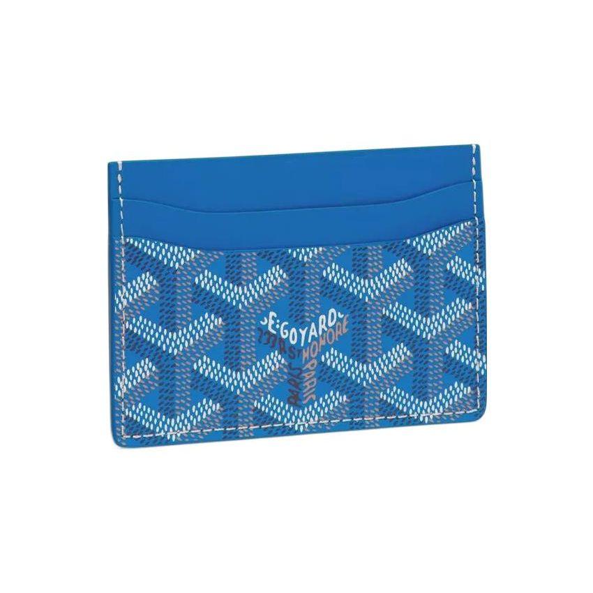 Goyard Saint-Sulpice Geometric Pattern Printed Color Block Canvas And Calfskin Card Holder Unisex Card Holder Color-1 Color-2 Color-3 STSULPPMLTY