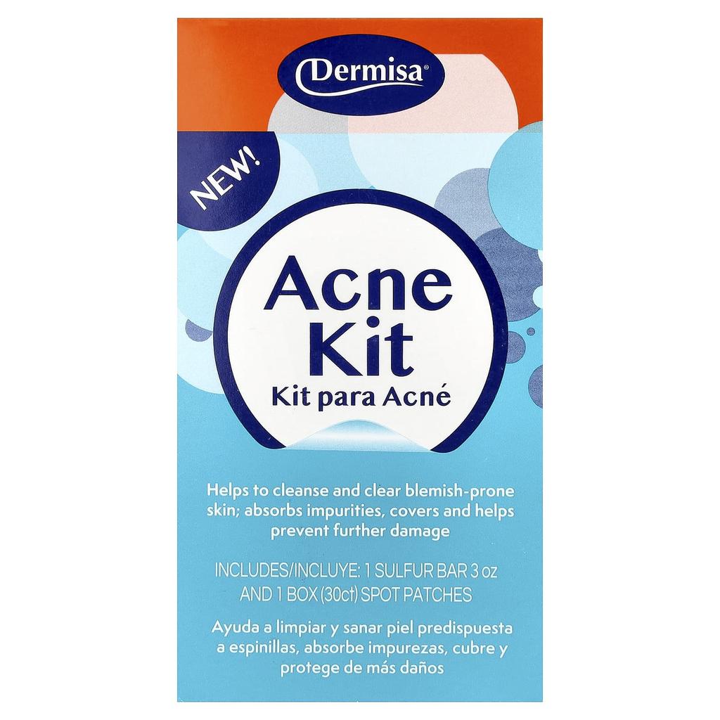 Dermisa Acne Kit, For All Skin Types, 2-Piece Kit