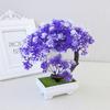 Artificial Potted Plant Mini Bonsai Simulation Plastic Plant Flower Potted Small Tree Office Desktop Ornaments Home Decor