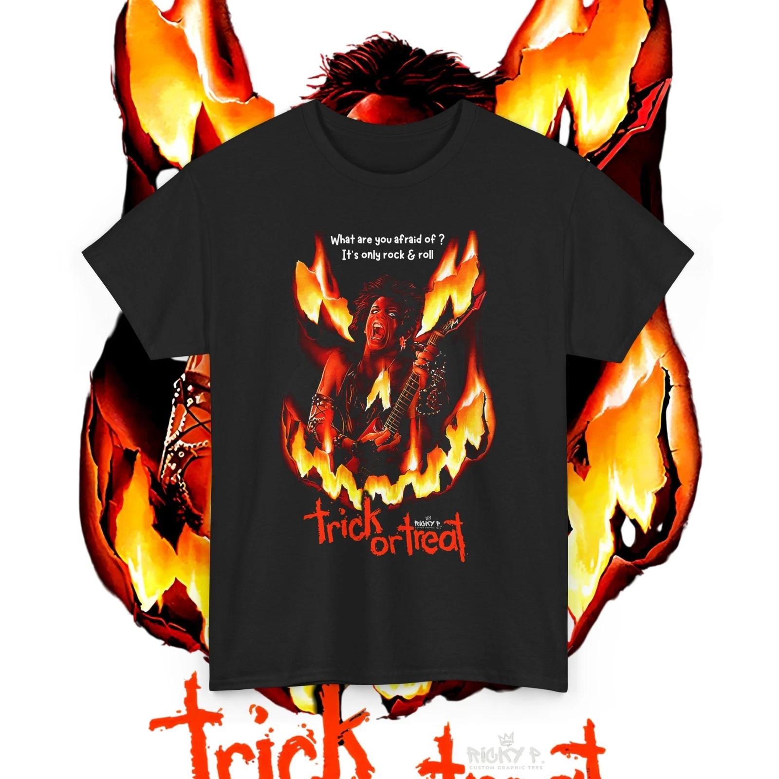 Trick or Treat 1986 Horror Gene Simmons Ozzy Osbourne Unisex Heavy Cotton Tee 3XL