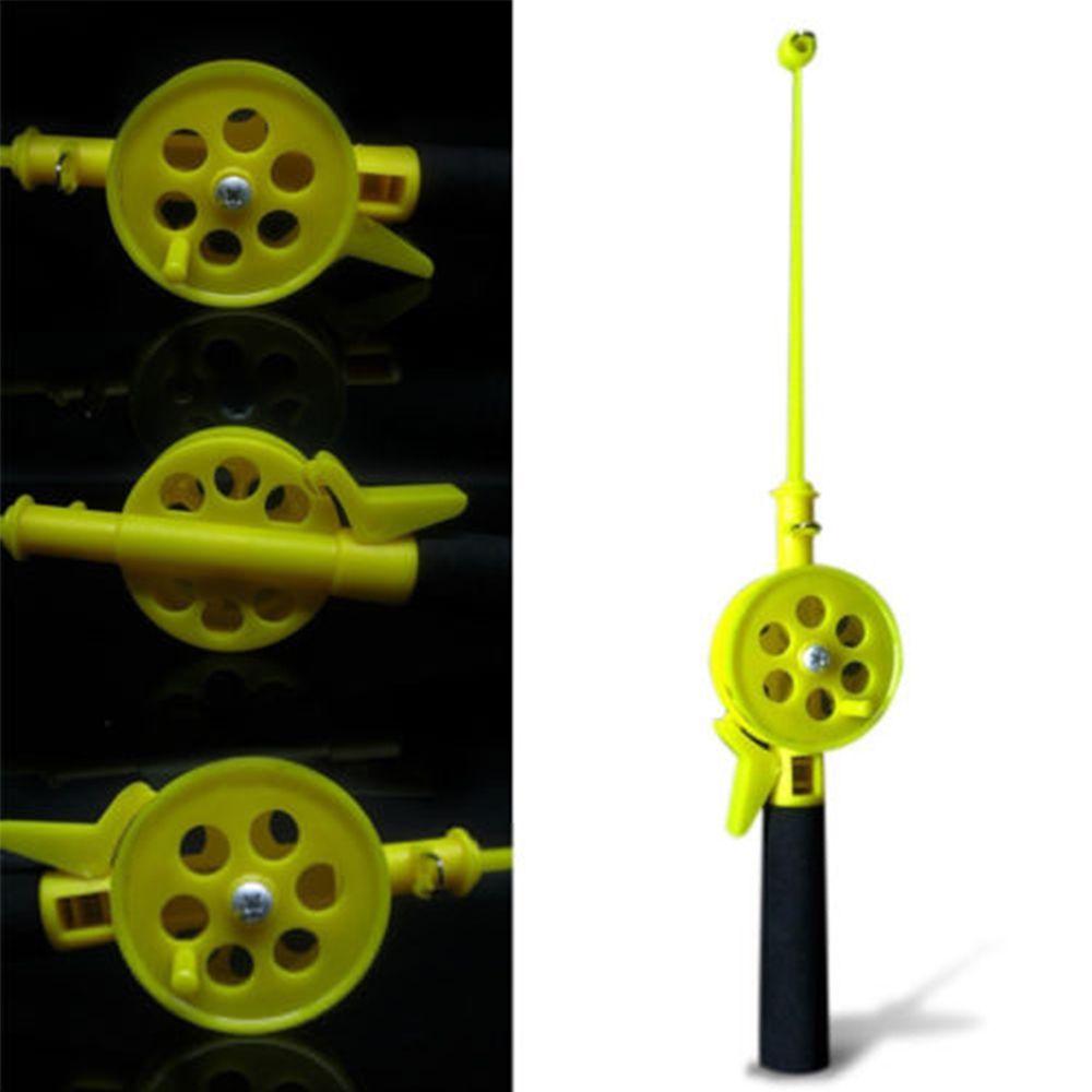 High Quality Plastic Child Ice Fishing Rods Winter Reels Pen Pole Retractable