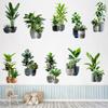 Large Size Plant Bonsai Wall Stickers Green Wall Mural Creative Palm Plant Wall Decals  Bedroom
