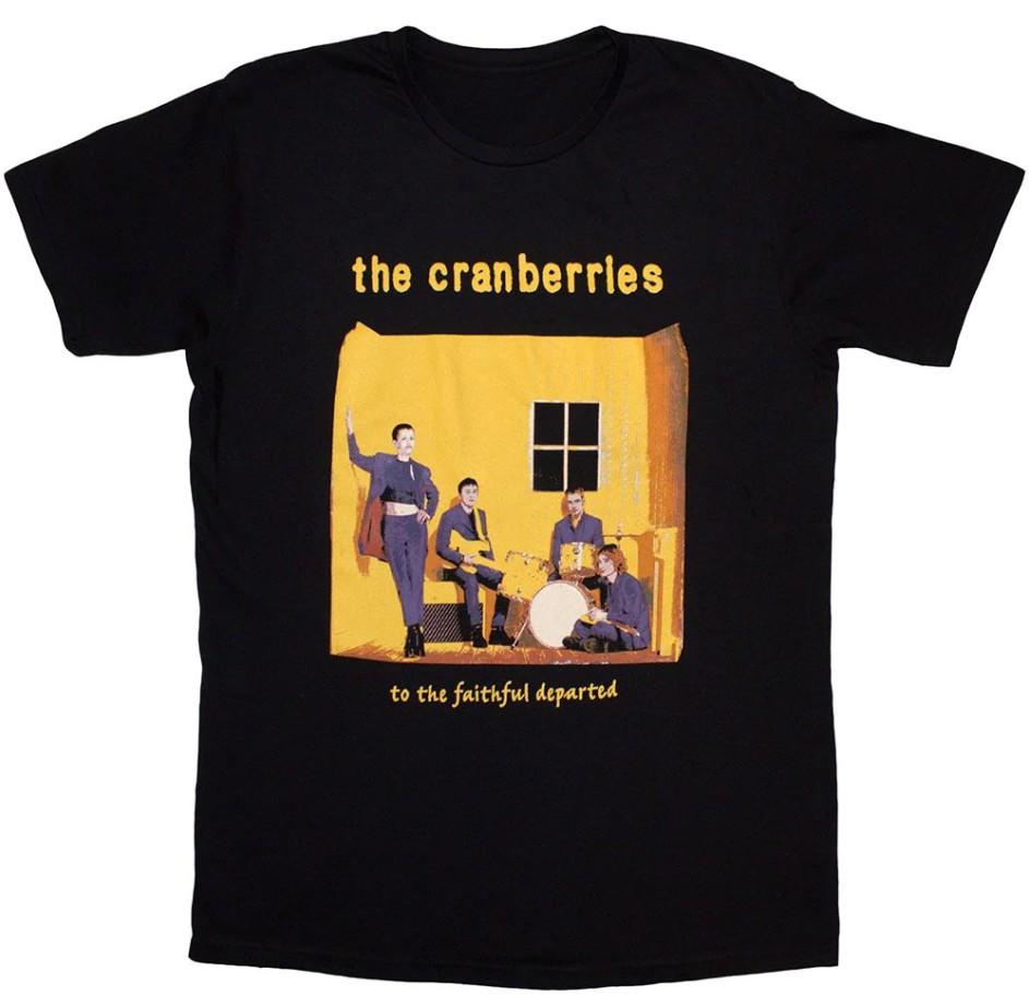 The Cranberries Faithfully Departed Cover - Black T-Shirt Size S-5XL Reprint Unisex T-Shirt L