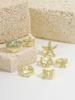 DIEZI 7pcs/set Summer Ocean Style Tortoise Finger Rings For Women Men Vintage Gold Color Starfish Knuckle Joint Ring Jewelry