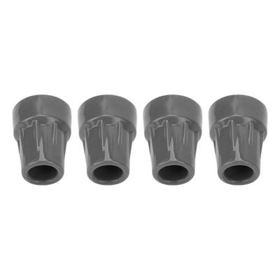 4pcs Rubber Cane Tip Set Professional Replacement Underarm Crutch Tip Accessory for Elderly 0.8 Inch