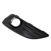 Car Front Bumper Fog Light Lamp Frame Cover Black + Chrome ABS Plastic For Ford Fiesta 2013 2014 2015 2016 2017 2018