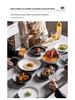 Luxe Keramisch Westers Steak- en Dessertbord met Steenstructuur - Perfect voor Hotels en Huizen