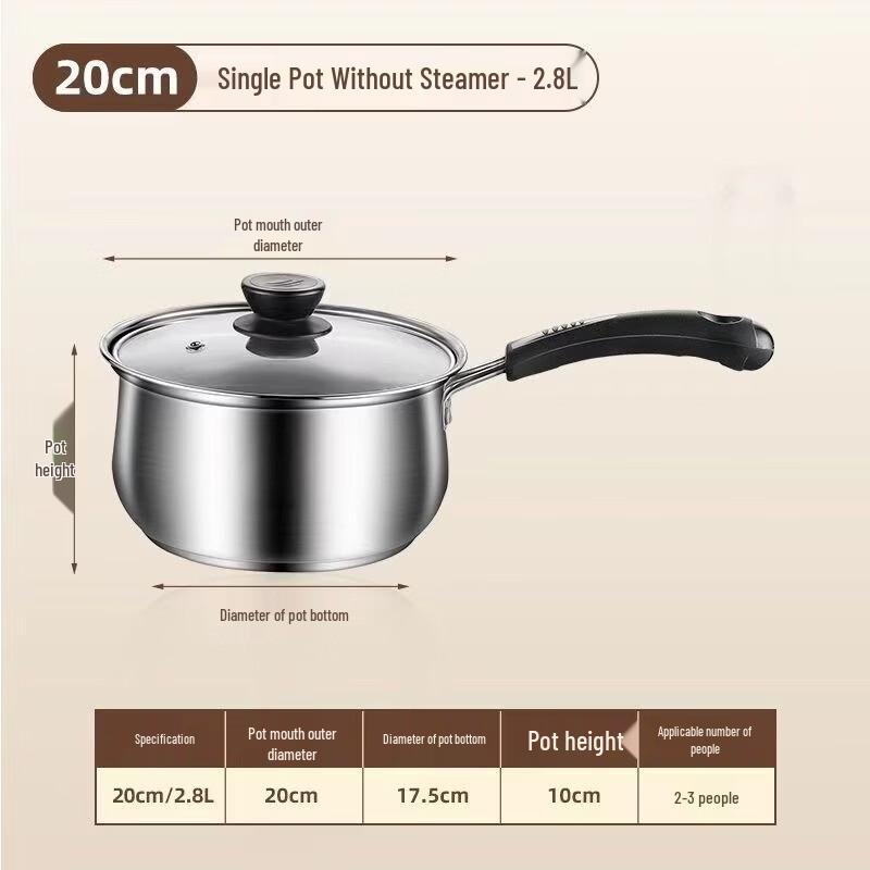 ZISIZ Stainless Steel Mini Saucepan