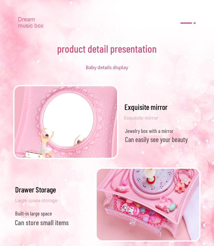 Carillon con Ballerina Rotante per Bambini Piccoli - Regalo Perfetto per Compleanni e Capodanno