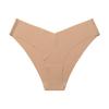 Plus Size Ice Silk Seamless Maternity V-Neck Low Waist One-Piece Sport Breathable Brazilian Panties