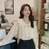 Autumn 2025 Korean Doll Collar Loose Fit Shirt for Women