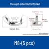 M4-M24 304 Stainless Steel Large Ear Ram's Horn Disc Butterfly Nut