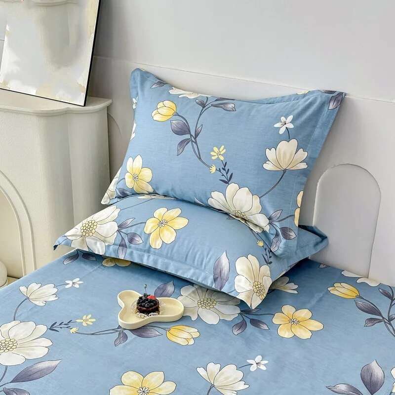 100% Cotton 1PC Floral Pillow Cover, Bedding Pillowcase Bedroom Home Décor Cushion Cover, Custom Sizes Bed Pillow Cover 51x76cm