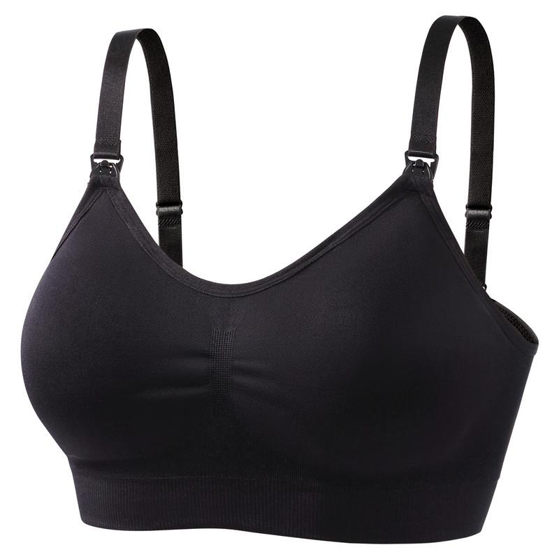 Seamless Plus Size Nursing Bra - Adjustable Front Buckle, Push-up, Postpartum, for Pregnant Women