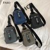 Unisex brystveske Enkel oppbevaringsveske Lett reiseveske Liten ryggsekk Crossbody-veske Mote Uformelt Single Should-vesker