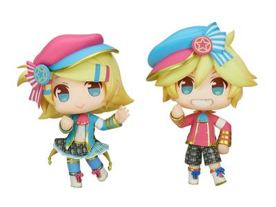 Emu Toys Hatsune Miku Piapro Characters Trading Mini Figure Series Kagamine Rin and Kagamine Len, Each Approx. 100mm Tall, Non-scale, PVCABS,
