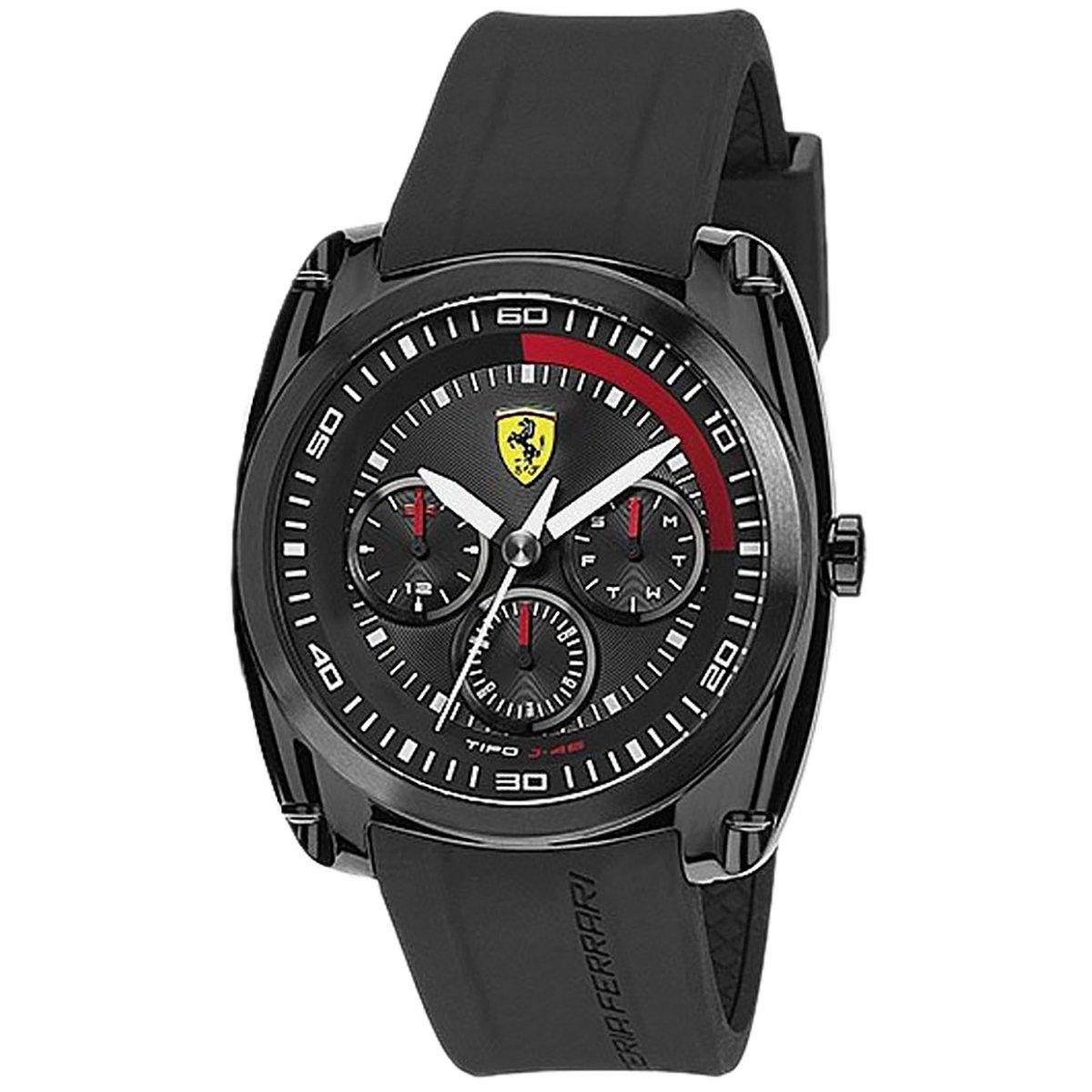 

Чоловічий годинник Ferrari на батарейках, кварцовий день, дата SF830320 [арт.] чорний