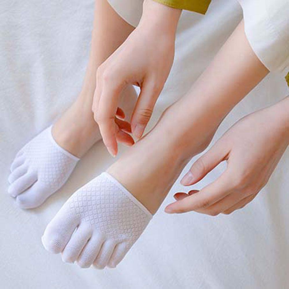 Thin Invisible Summer Non-slip Women Half Palm Socks Sock Slippers Cotton Open Toe Socks