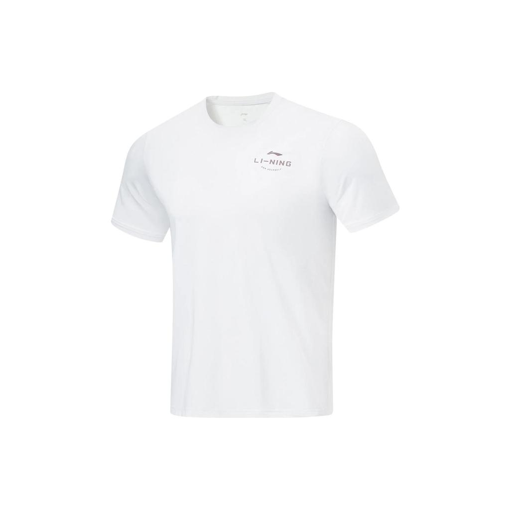 Li-Ning Fitness Series Letter Logo Print Quick-Dry Short Sleeve T-Shirt Men Tops ATST577-2