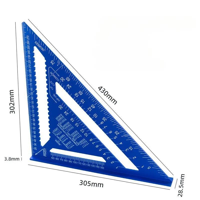 Woodworking Aluminum Alloy Triangle Gauges  High Precision Marker Angle  Ruler  Measuring Gauging Tools