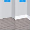 1PC 2mx8cm Flexible Baseboard Made Of Soft PVC Kickboard Line, Floor Skirting Line, Waterproof Self-adhesive Vinyl Wall