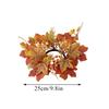 1PC Simulated Maple Leaf Candlestick Holder Fashion New Table Decoration Halloween Candle Wreath Autumn Harvest Decorative