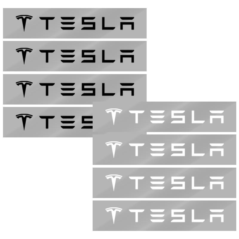 Car Door Sticker Carbon Fiber Scratches Auto Handle Protection Film For Tesla Model 3 Model X S 2016-2023  Model Y Decals TM3 TMX