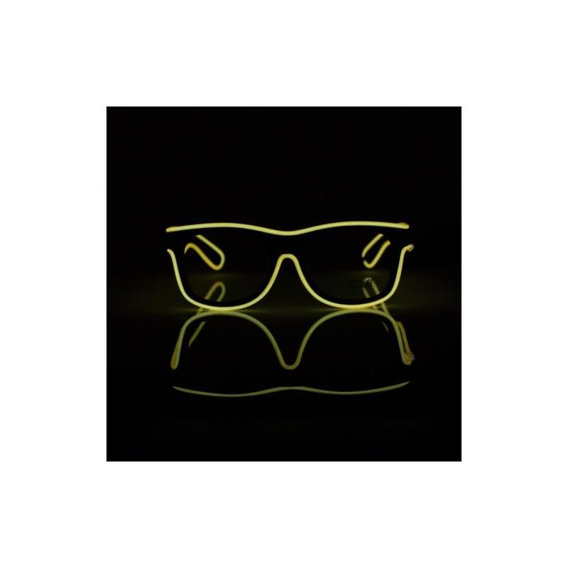 Premium Quality Led El Wire Glasses Light Up Glow Sunglasses For Dj Nightclub Parties
