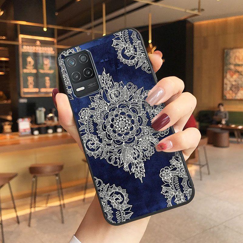 Puzdro Mandala Palace Flowers Kryt na telefón Pre oppo Realme 8Pro 6PRO 6i 7pro 9i 9pro C11 C21Y C21 C25Y C25S C3 Q3S XT Puzdrá coque