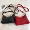 Women Fashion Shoulder Bag Large Capacity Cowhide Stylish Crossbody Bag Adjustable Strap Retro Armpit Bag for Outdoor Travel