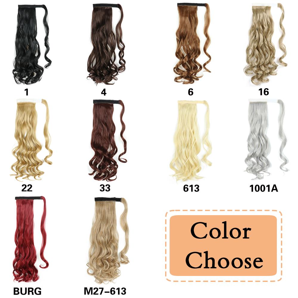 MISS WIG Synthetische Clip-In Wrap-Around Pferdeschwanz-Verlängerung Langer Welliges Pferdeschwanzhaar Für Frauen Tägliches Cosplay Tragen