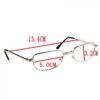 Folding Reading Glasses With Case Fashion Metal Frame Folded Foldable Presbyopia Eyeglasses Women Men Magnifying Eyewear +1-+4