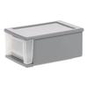 Stackable Plastic Storage Bins Modular Drawers Under Bed Organizer 7Qt Clear Durable Shelving System Clothing Accessories Toys