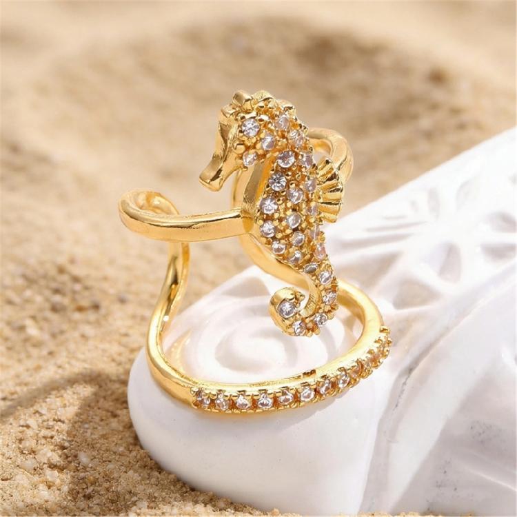 5Pieces Trendy Nail Opening Rings with Ocean Theme Nail Rings Stainless Steel Texture for Nail Accessories and Gifts
