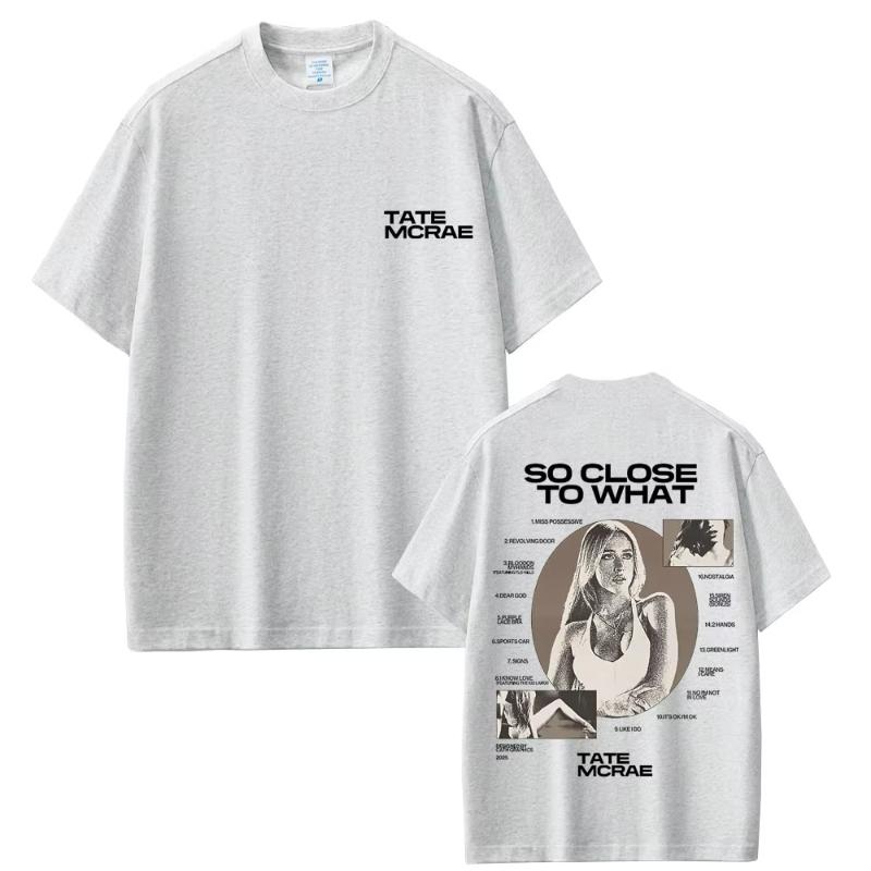 

Tate McRae So Close To What Miss Possessive T Shirt Unisex Women Casual Oversized Tshirt Unisex Fashion Music Album Graphic Tshirts S