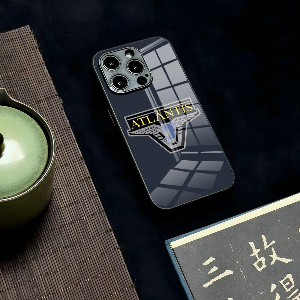 Stargate Atlantis Phone Case For Iphone 16 15 13 12 14 11 Pro Max Mini X Xr Xs 8 Gentleman 7 Puls 6 Glass Luxury Coque 2024