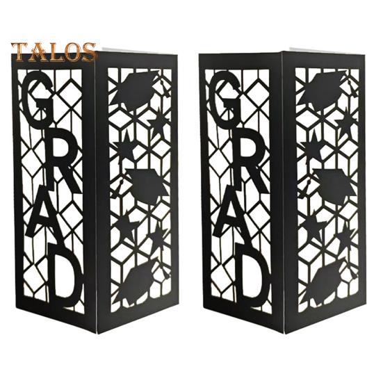 

2/4 шт. 2025 Випускні Декоративні коробки Центральні елементи столу Коробки Випускні абажури Коробки для квіткових композицій для випускної вечірки в середній школі 2pcs B