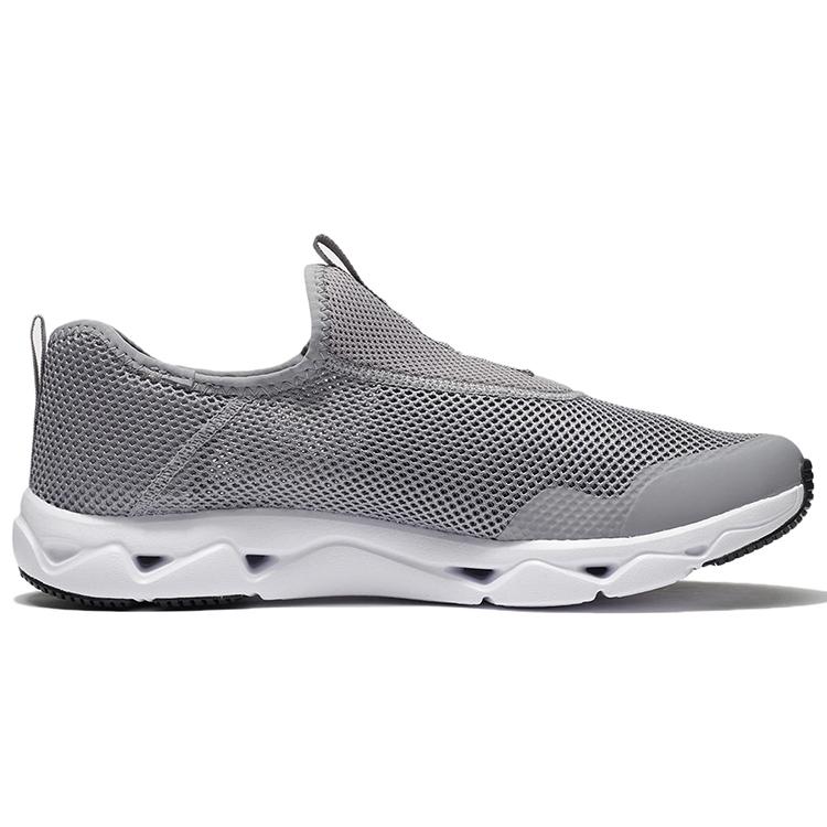 Li Ning Comfortable Cushioning Slip Resistant Abrasion Resistant Low top Casual Shoes Men's Gray AGCR361-52