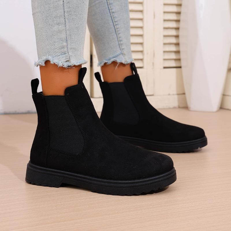 Fashion Flats Suede Women Short Boots 2025 Winter New Trends Comfort Shoes Fashion Classical Ankle Snow Boots Dress Zapatillas De Mujer