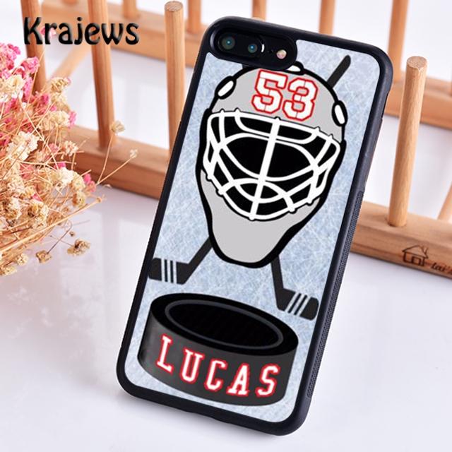 Krajews Ice Hockey Club Pattern Phone Case Cover For iPhone 17 Air 16 15 14 plus 11 12 pro max coque Shell Fundas