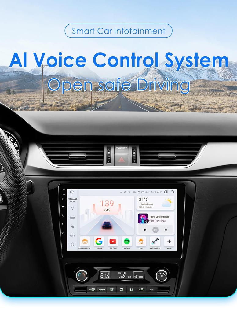 Android Navigation & Reverse Camera System for Volkswagen Skoda Octavia 2013-2018