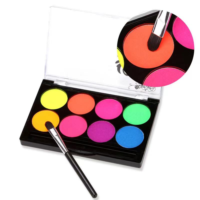 MengHui 12-Color Kids' Face Paint Set - Water-Soluble Body & Stage Makeup
