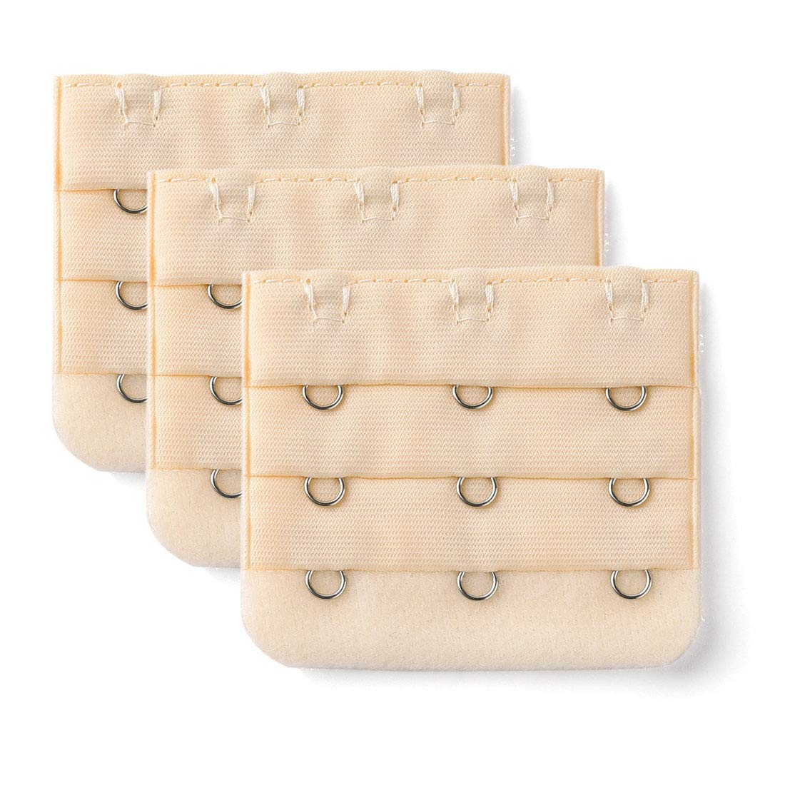 

uxcell Бюстгальтер x Регулируемый крючок и удлинитель для бюстгальтера Женский удлинитель, Шампань, 5,5 5 см, 3 ряда петель, 3 крючка