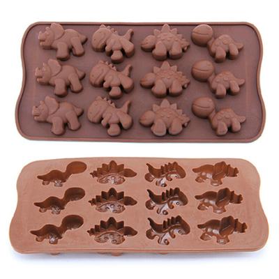 Dinosaurier Backform Silikonform Schokolade Kuchen Keks Muffin Süßigkeit Gelee Form