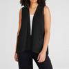 Damen Oversized Locker Lässig Farbe Ärmellose Weste Mit Tasche Strickjacke Jacke Strickjacke Jacke