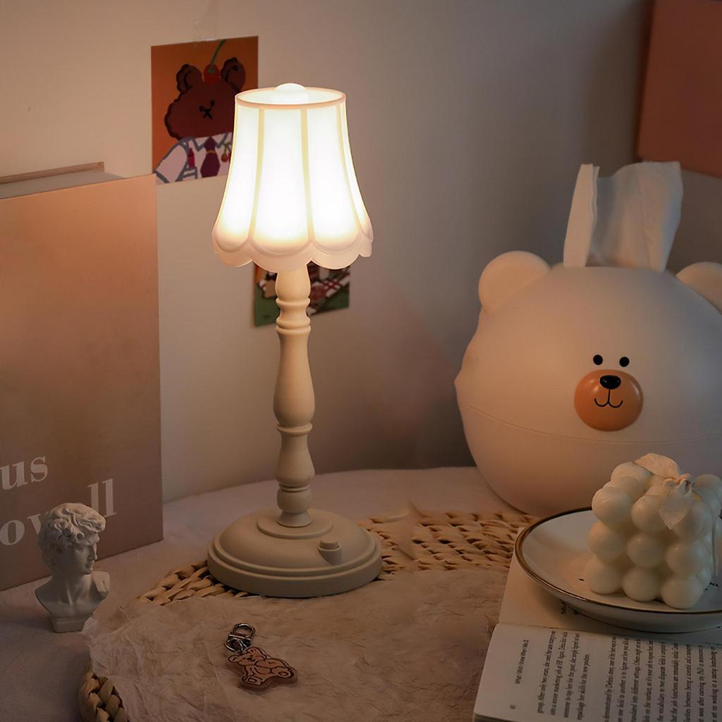 Mini European Retro Table Lamp Eye Protection Led Night Lights 120~140lm Christmas Desktop Lamp Decoration For Home Bedside