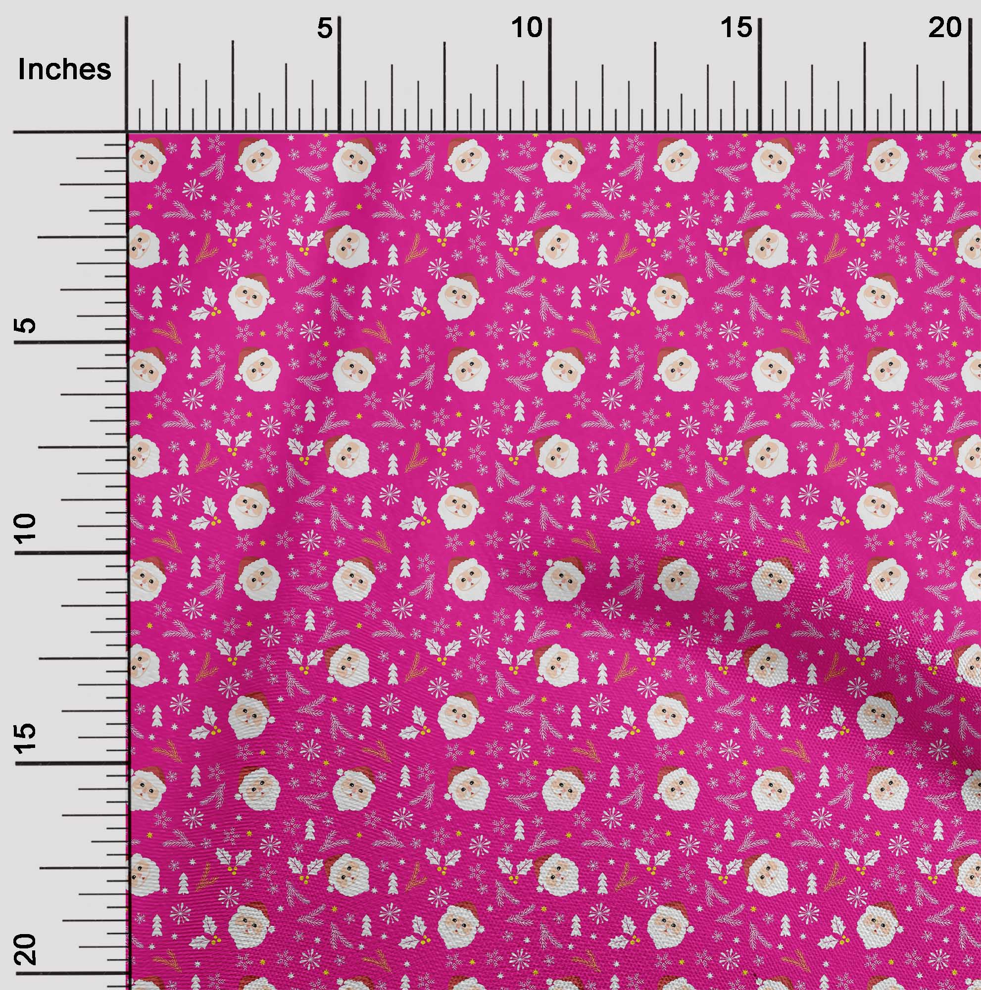 

oneOone Cotton Flex Blue Fabric Christmas Diy Clothing Quilting Fabric Print Fabric By Yard 40 Inch 42 Inch Wide - Viscose Chiffon рожевий