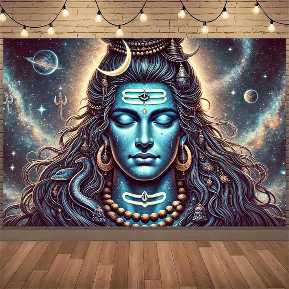 Boho Pan Śiwa Dekoracja Ścienna Mandala Gobelin Galaktyka Dekoracja Czakr Do Medytacji Jogi Przestrzeń Duchowa Hinduistyczny Duchowy Prezent