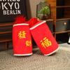 Red Simulated Firecracker Pillow New Year Fireworks Plush Toys Festive Pillow Toys Living Room Sofa Ornaments